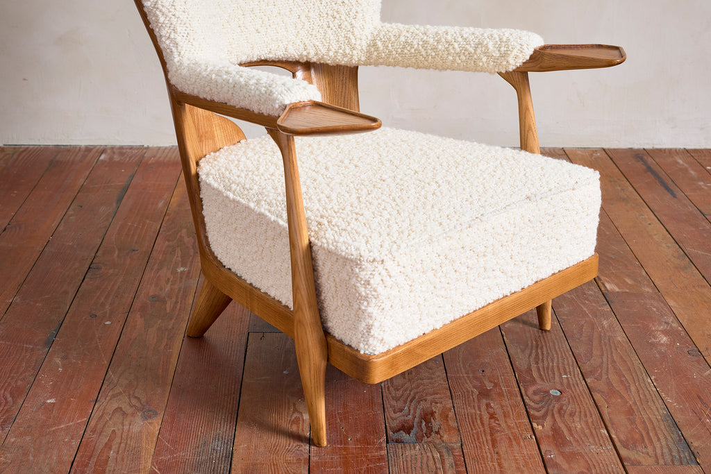 Unique Walnut Italian Arm Chairs