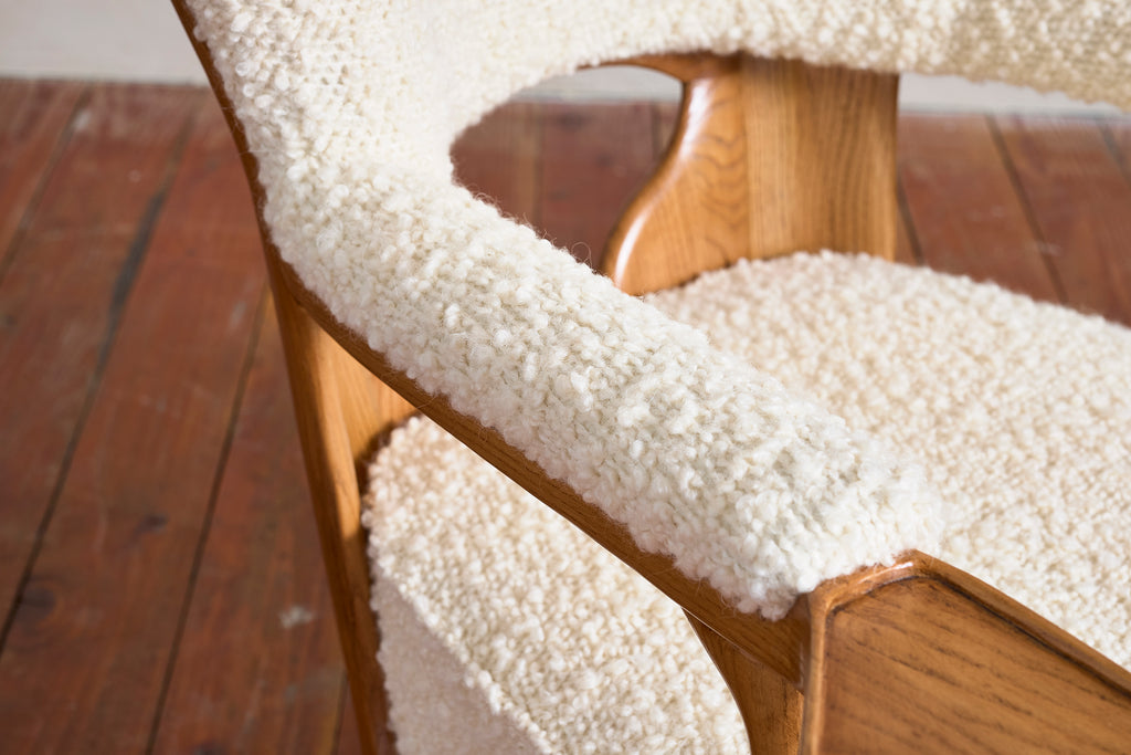 Unique Walnut Italian Arm Chairs