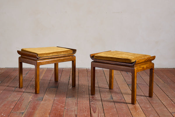 Pair of Italian Art Deco Stools