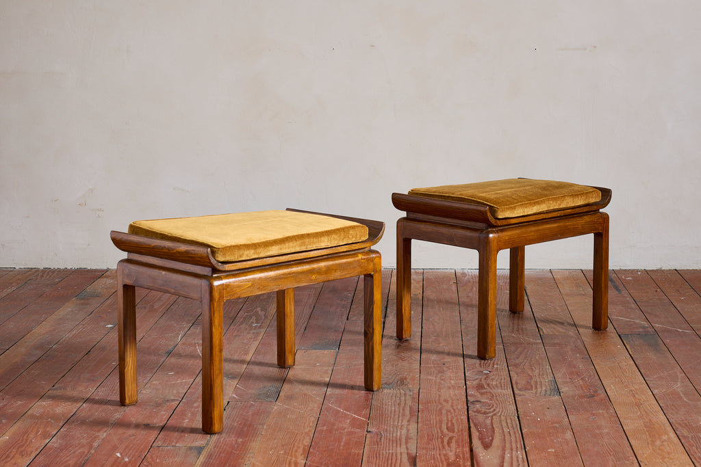 Pair of Italian Art Deco Stools