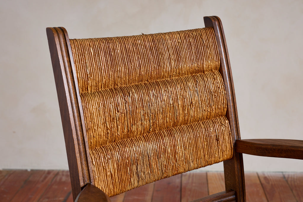 Set of Four Charles Dudouyt Arm Chairs