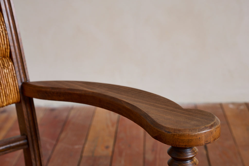 Set of Four Charles Dudouyt Arm Chairs