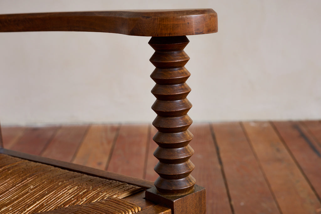 Set of Four Charles Dudouyt Arm Chairs