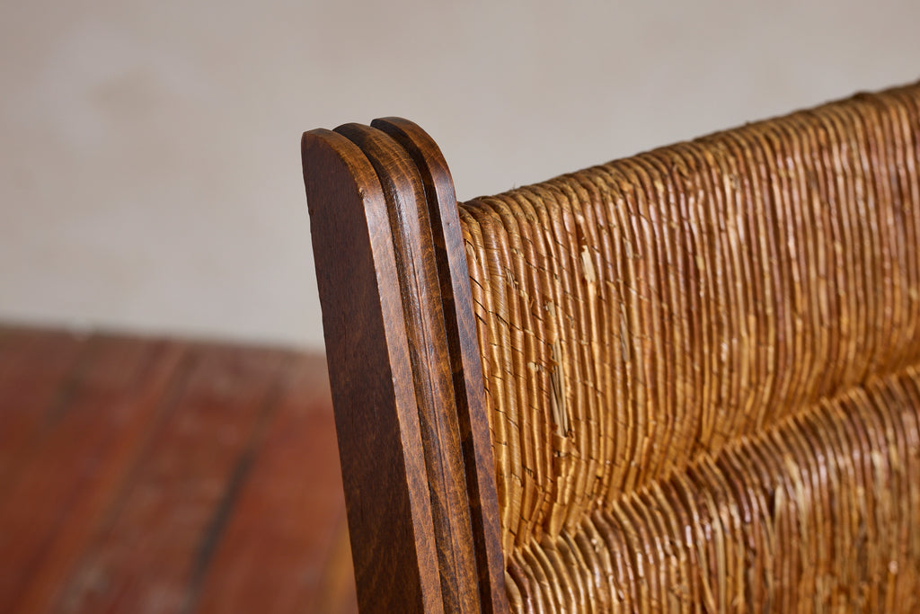 Set of Four Charles Dudouyt Arm Chairs