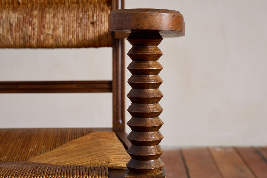 Set of Four Charles Dudouyt Arm Chairs