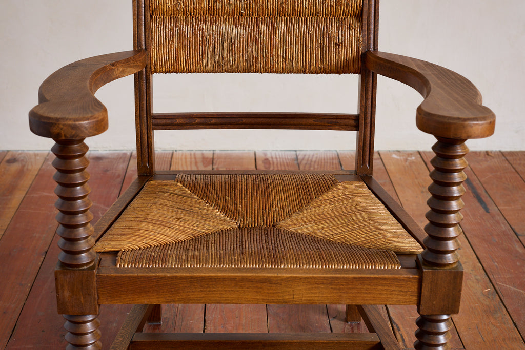 Set of Four Charles Dudouyt Arm Chairs