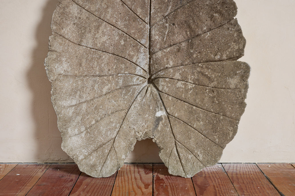 Large Concrete Leaf in the style of Willy Guhl
