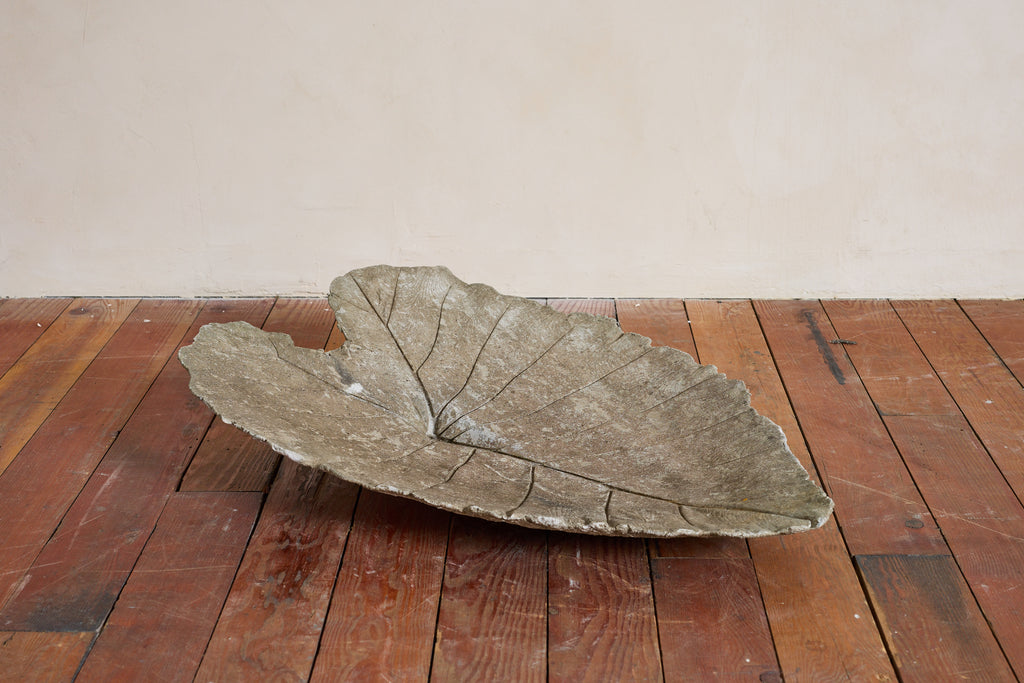 Large Concrete Leaf in the style of Willy Guhl