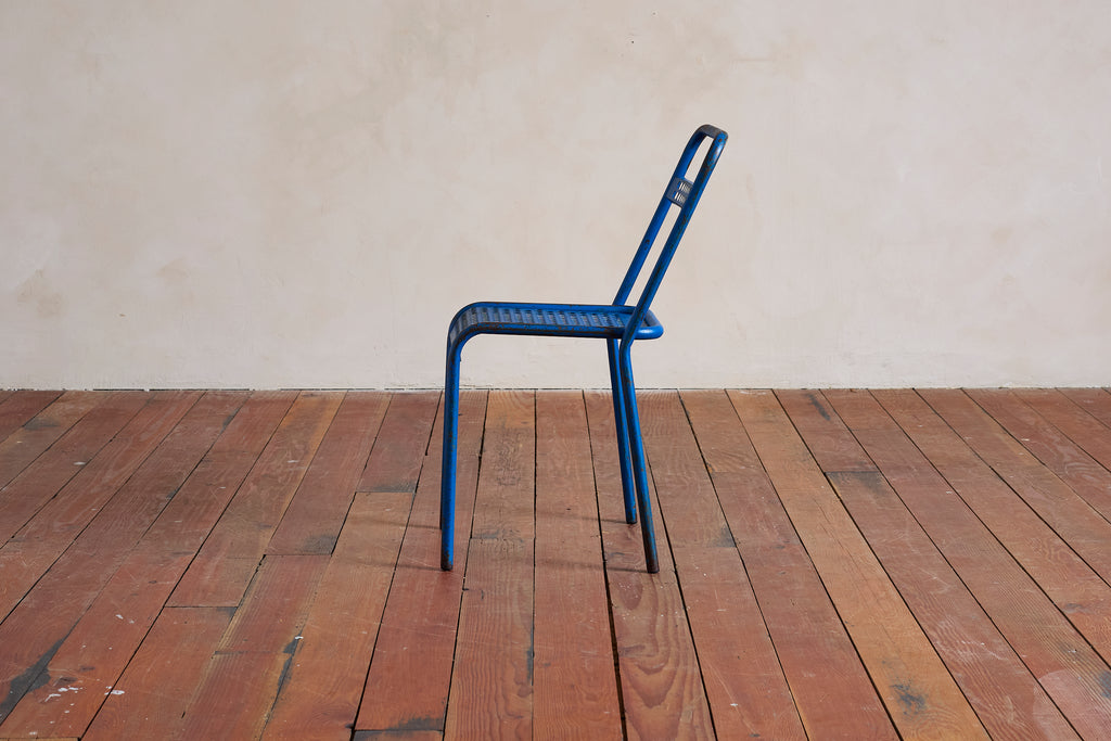Blue Rene Malaval Perforated Chairs - Set of 4