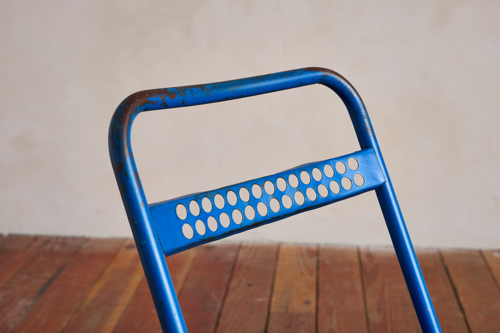 Blue Rene Malaval Perforated Chairs - Set of 4