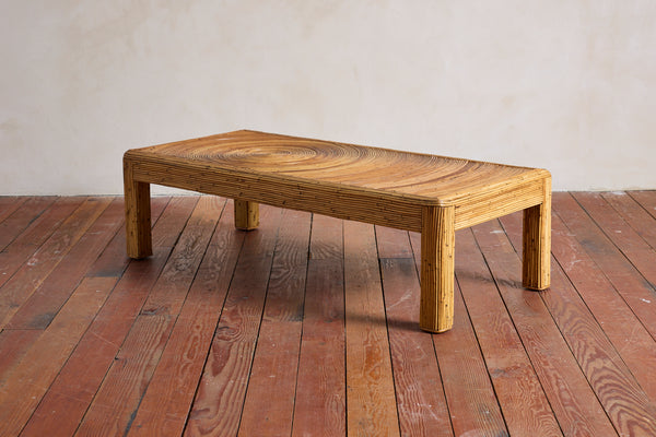 Gabriella Crespi–Style Pencil Reed Coffee Table
