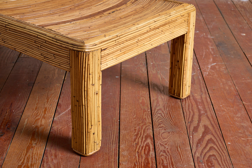 Gabriella Crespi–Style Pencil Reed Coffee Table