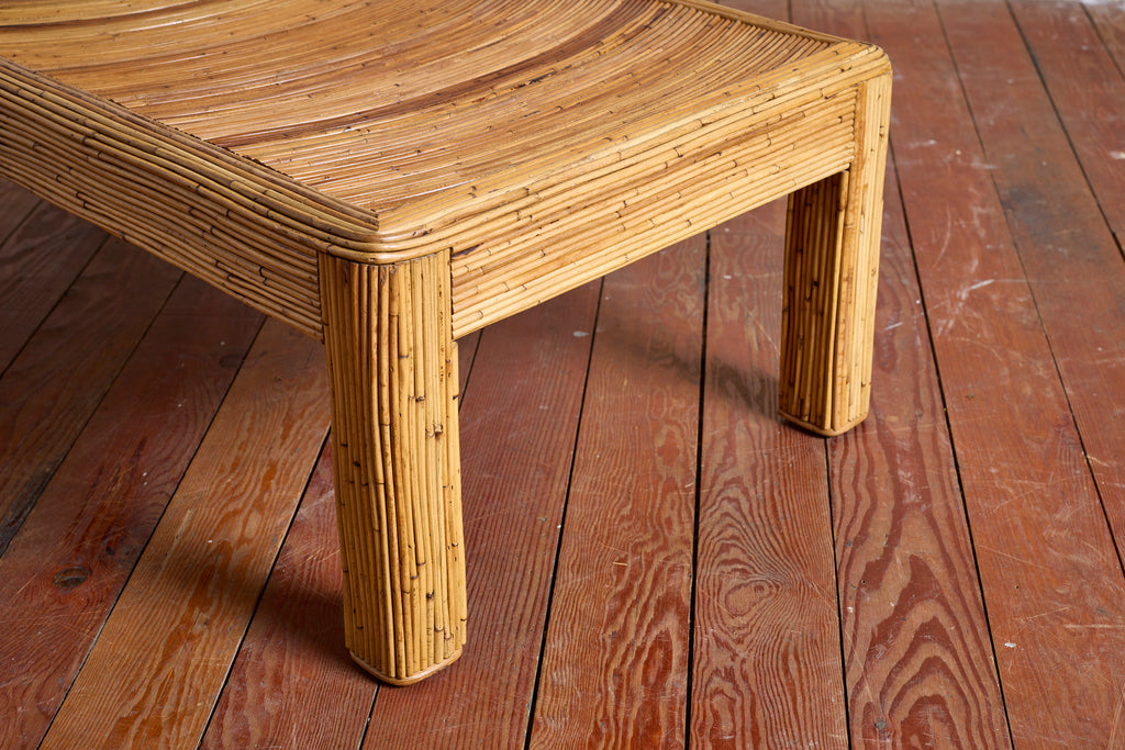 Gabriella Crespi–Style Pencil Reed Coffee Table