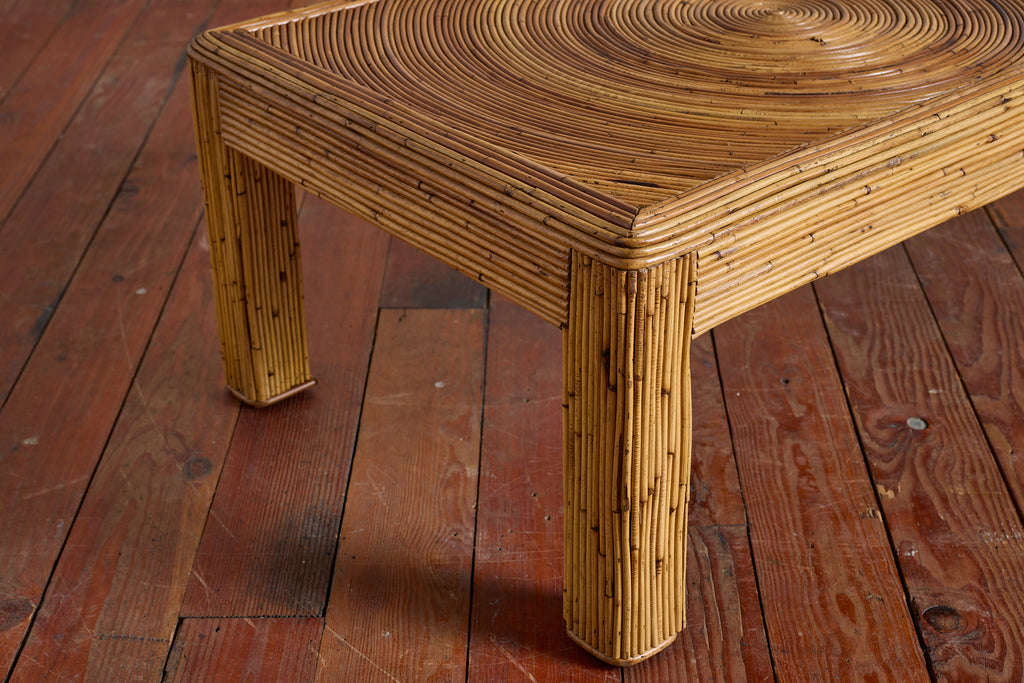 Gabriella Crespi–Style Pencil Reed Coffee Table