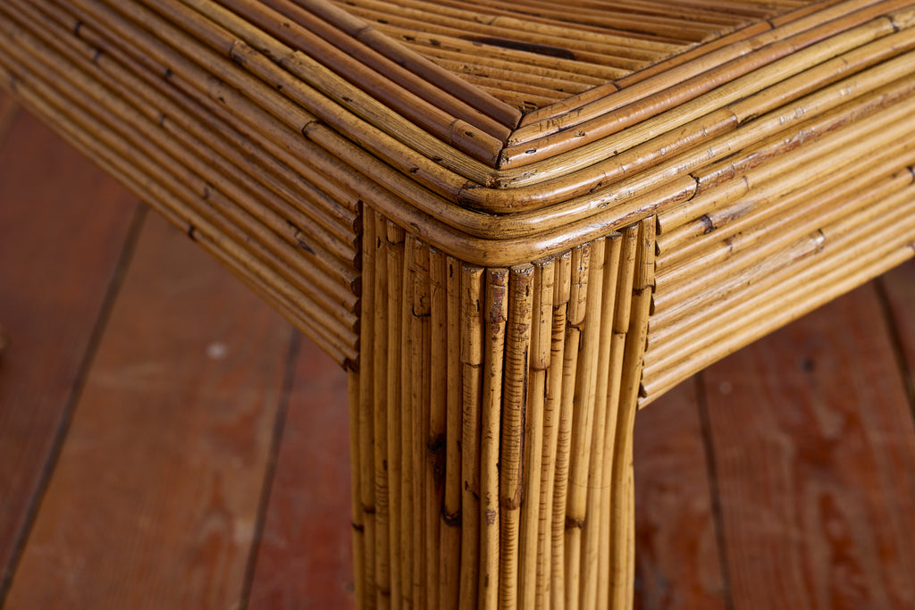 Gabriella Crespi–Style Pencil Reed Coffee Table