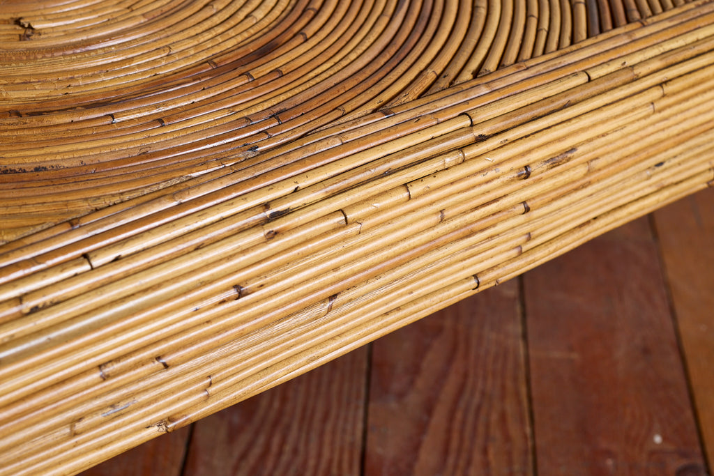 Gabriella Crespi–Style Pencil Reed Coffee Table