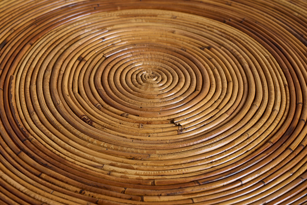 Gabriella Crespi–Style Pencil Reed Coffee Table