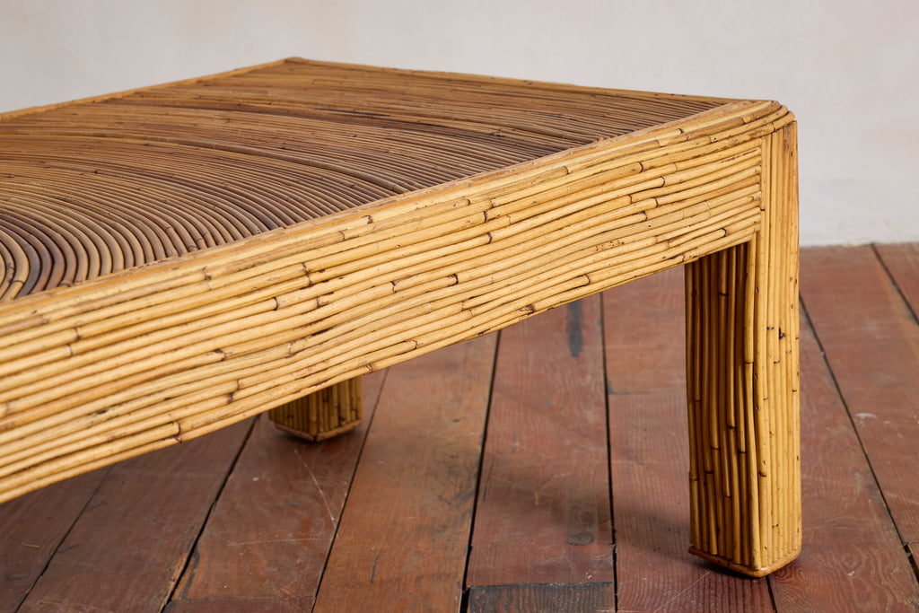 Gabriella Crespi–Style Pencil Reed Coffee Table
