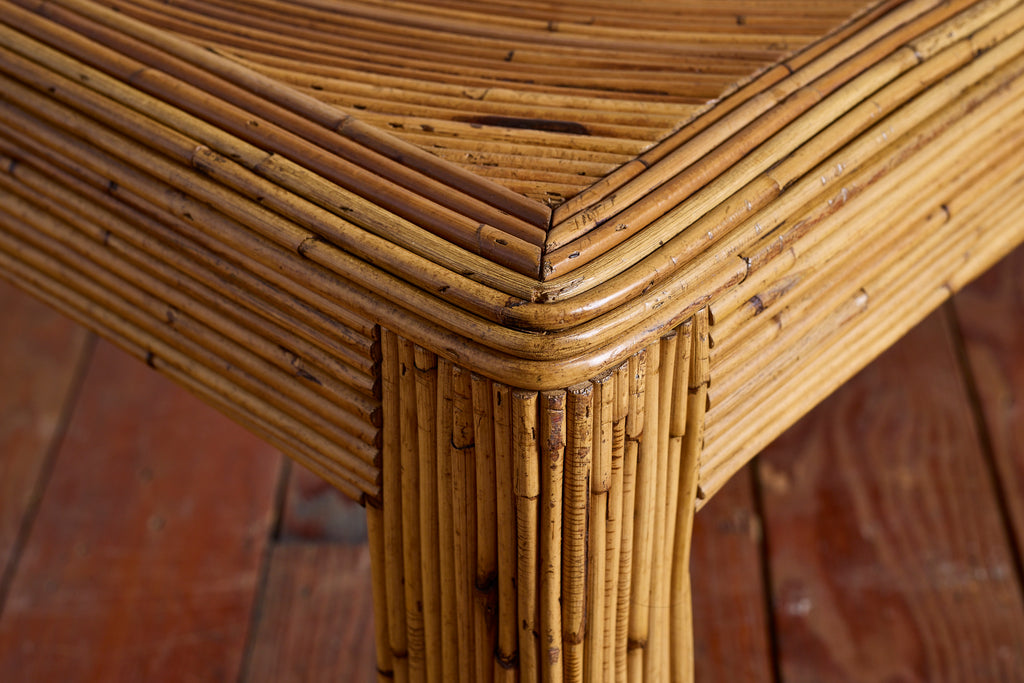 Gabriella Crespi–Style Pencil Reed Coffee Table