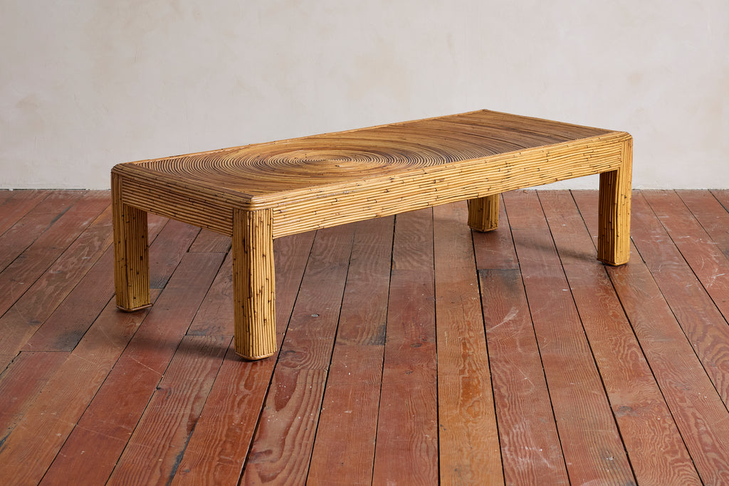 Gabriella Crespi–Style Pencil Reed Coffee Table