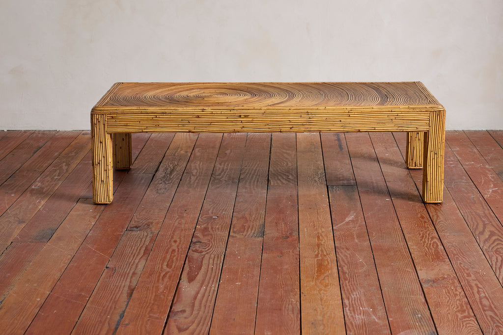 Gabriella Crespi–Style Pencil Reed Coffee Table
