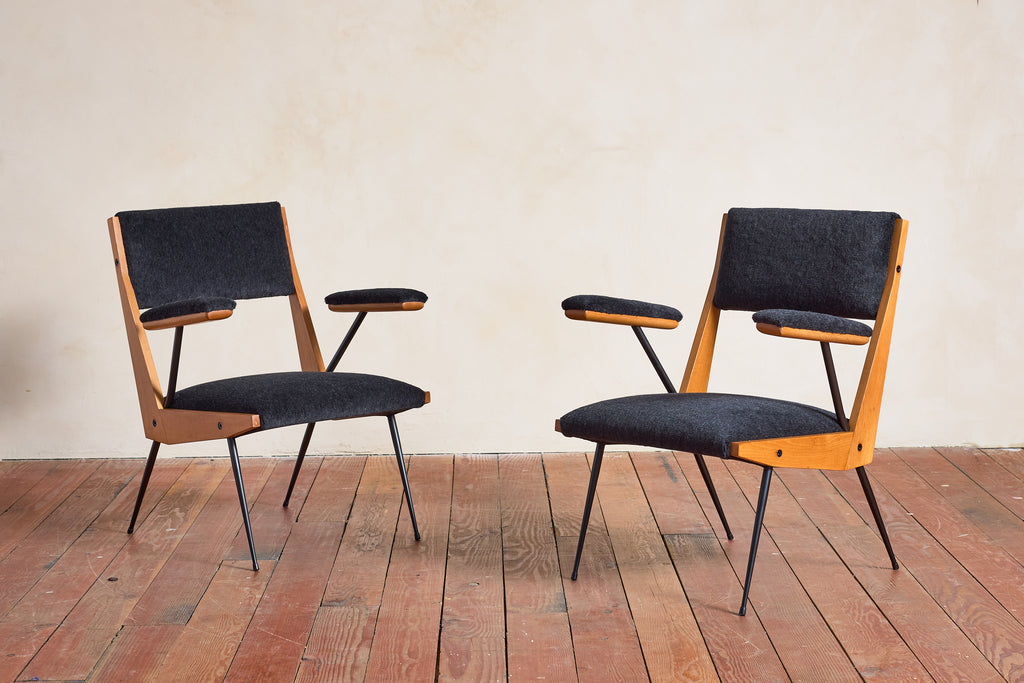 Italian Iron Armchairs