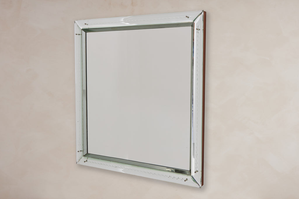 Giant 1940's Italian Etched Mirror