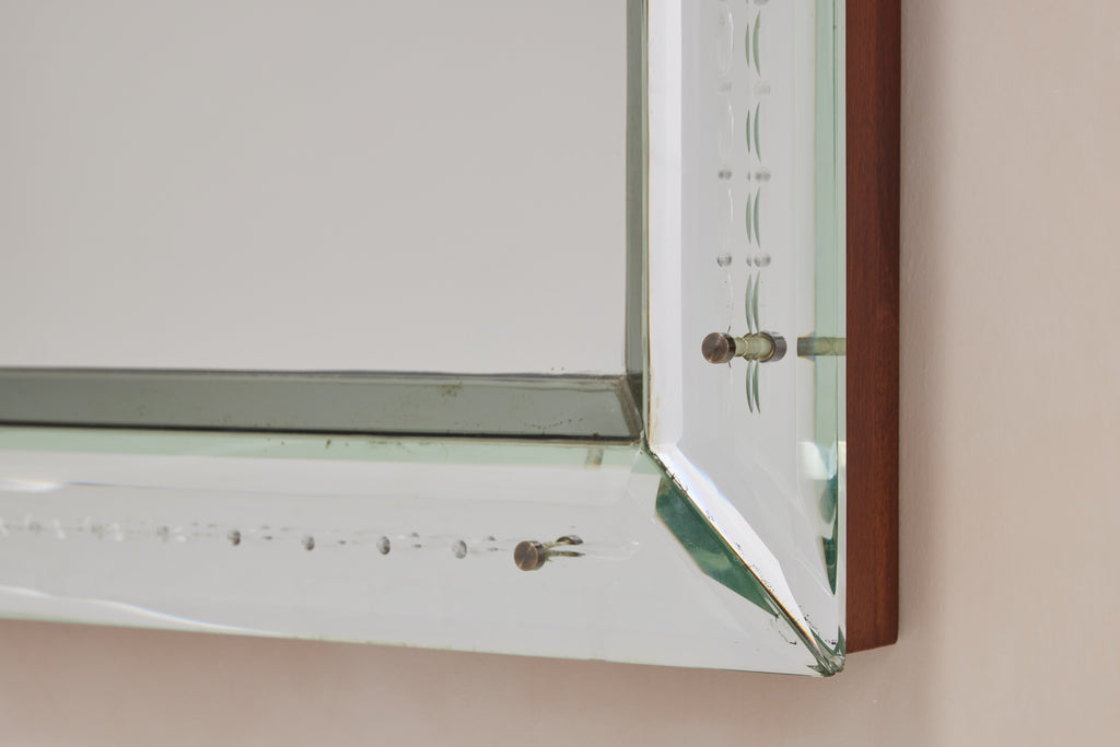 Giant 1940's Italian Etched Mirror