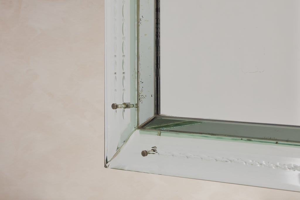 Giant 1940's Italian Etched Mirror