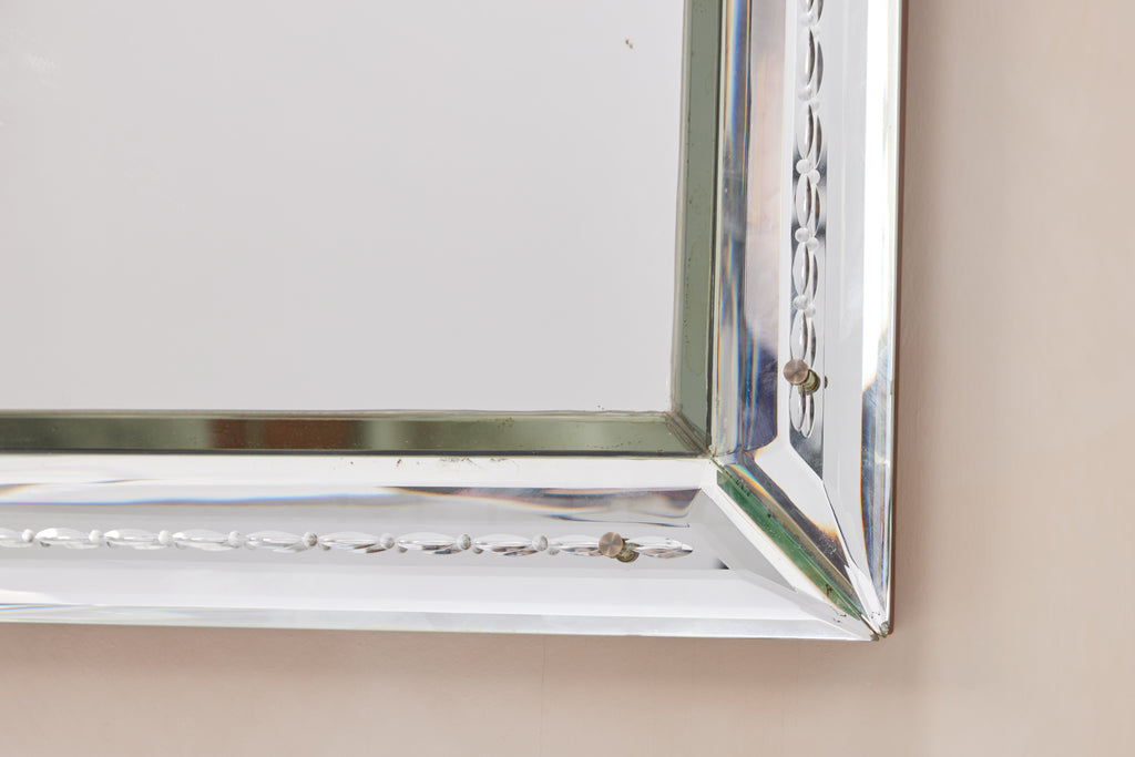 Giant 1940's Italian Etched Mirror
