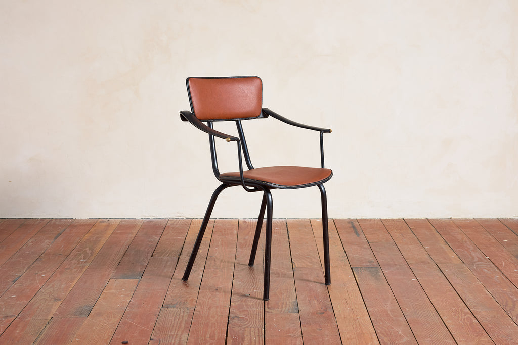 Pair of Jacques Adnet Armchairs