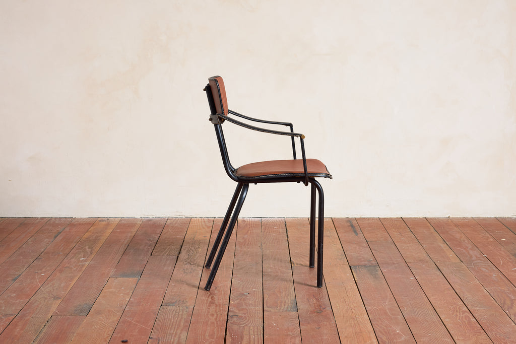 Pair of Jacques Adnet Armchairs