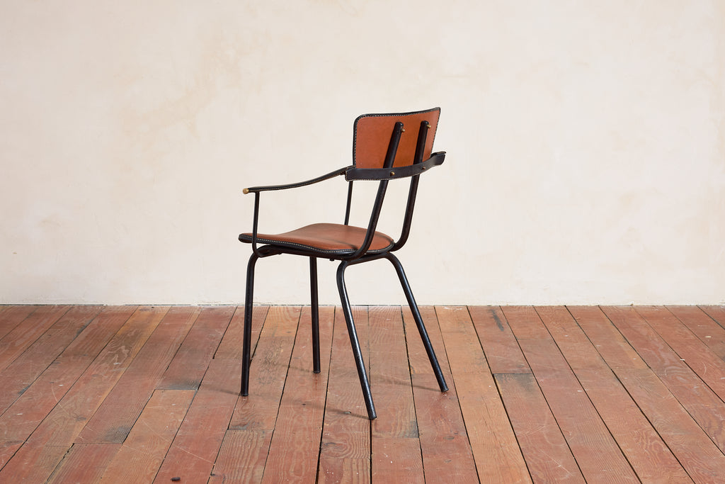 Pair of Jacques Adnet Armchairs