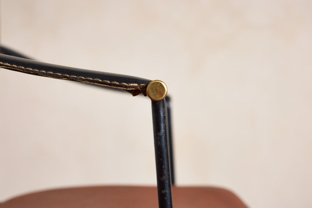 Pair of Jacques Adnet Armchairs