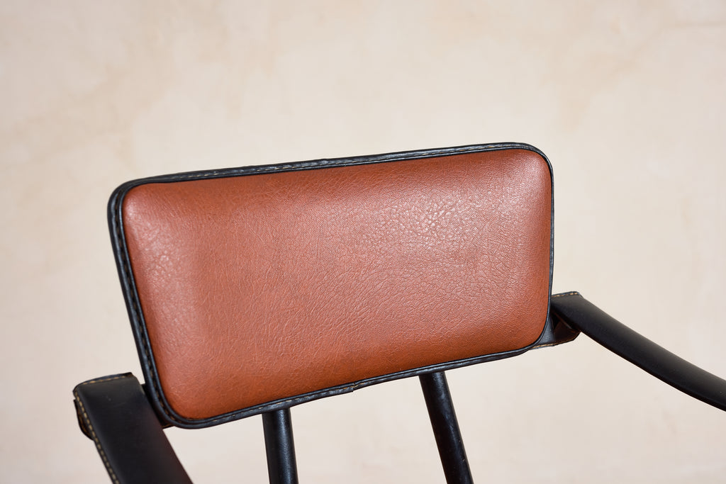 Pair of Jacques Adnet Armchairs