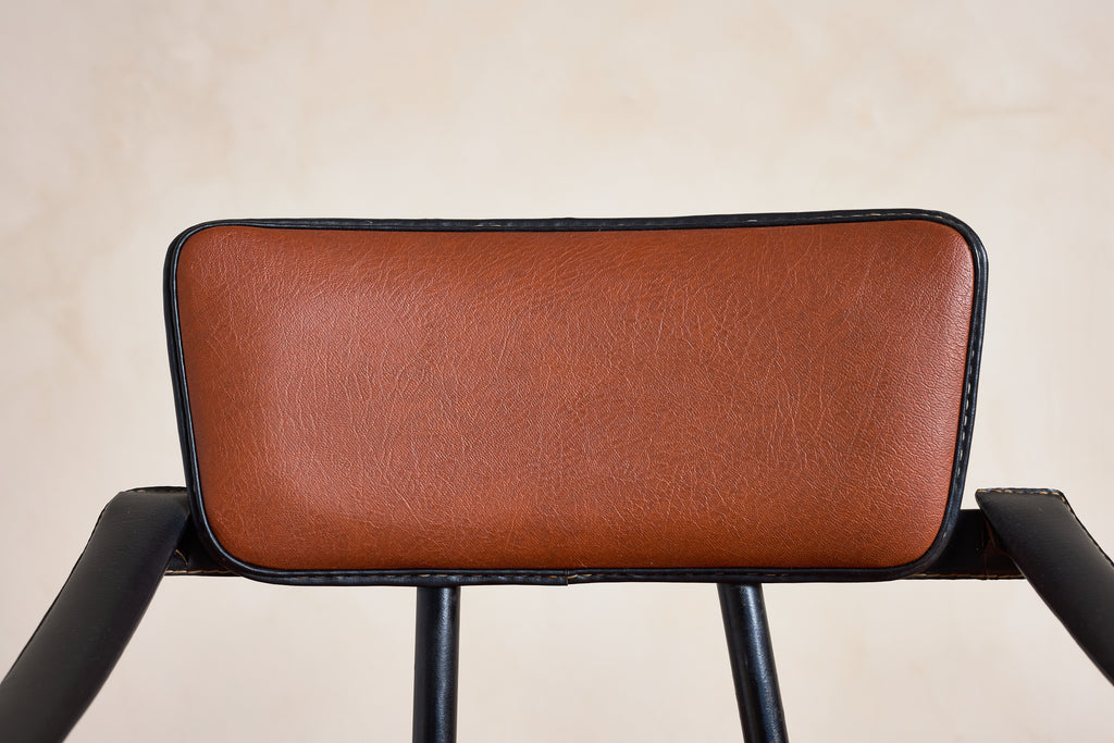 Pair of Jacques Adnet Armchairs