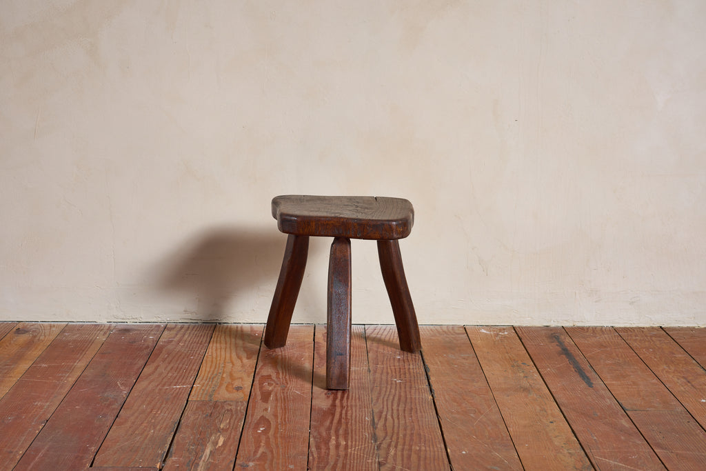 French Carved Oak Stool