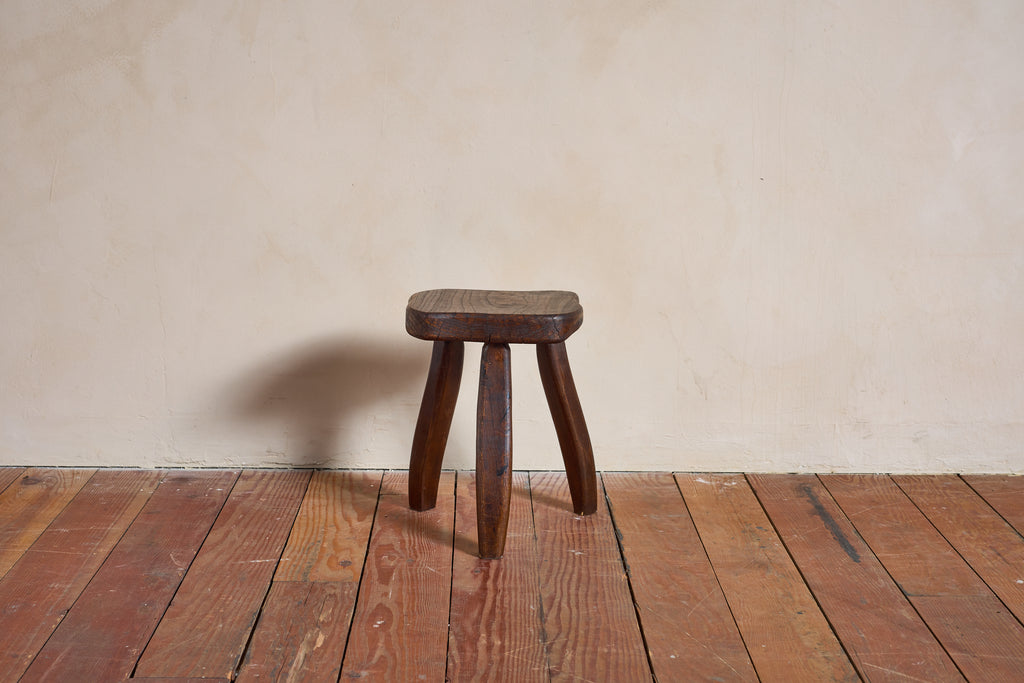 French Carved Oak Stool