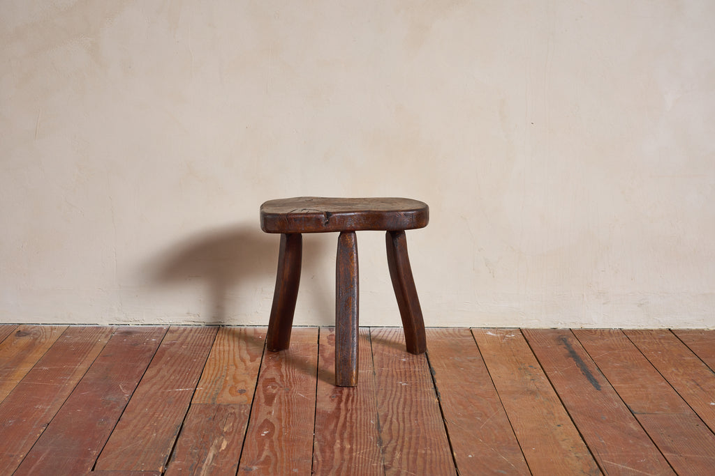 French Carved Oak Stool