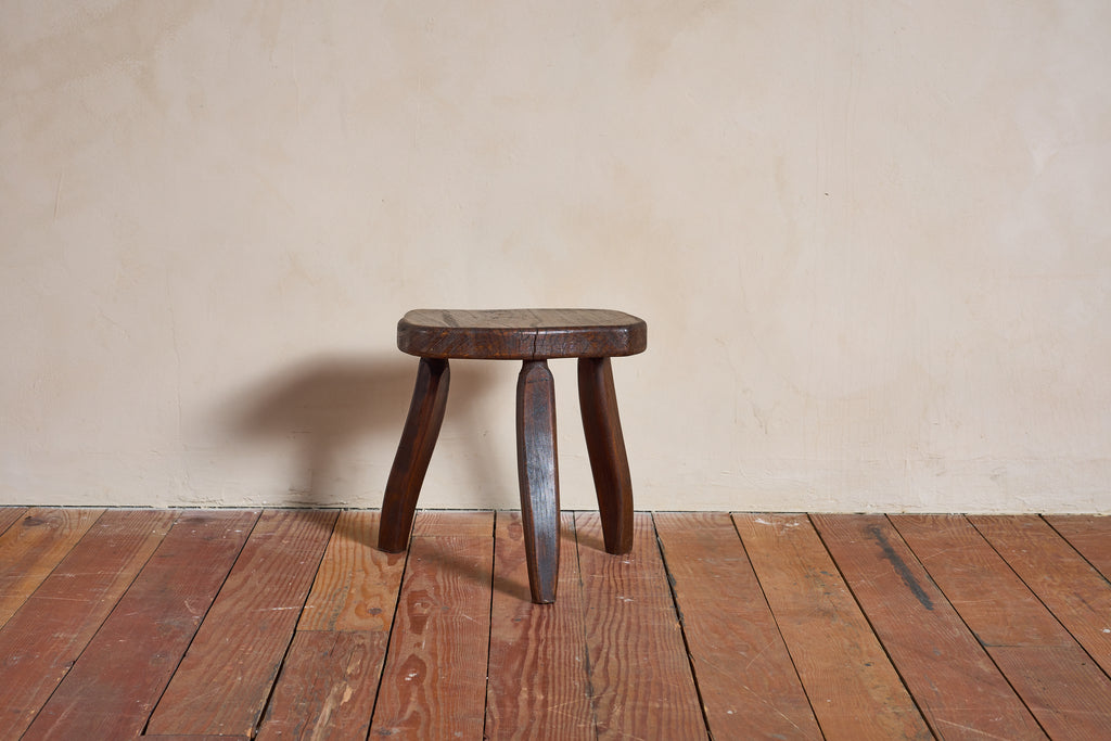 French Carved Oak Stool