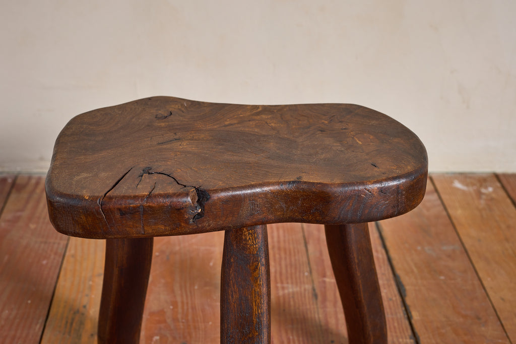 French Carved Oak Stool