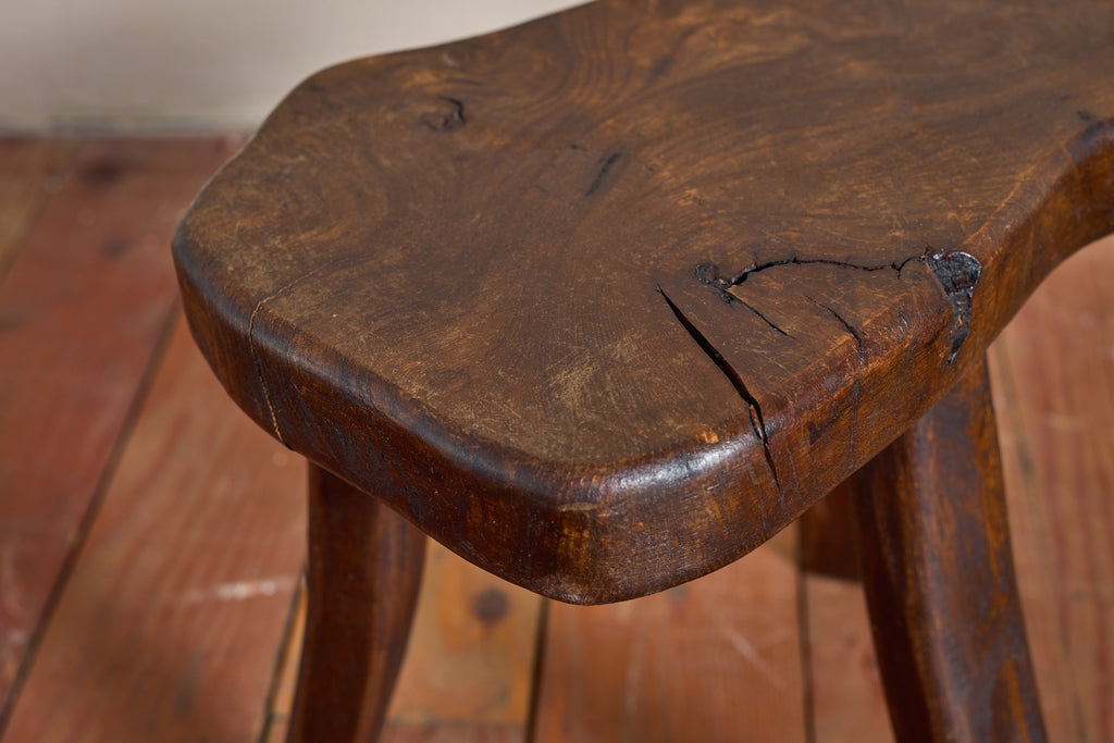 French Carved Oak Stool