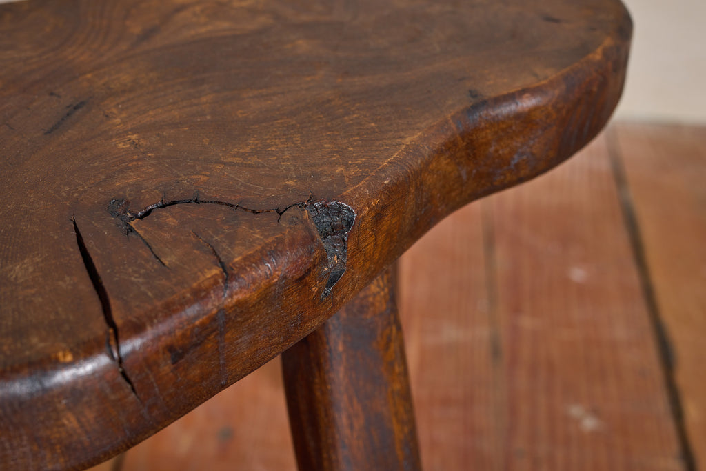 French Carved Oak Stool