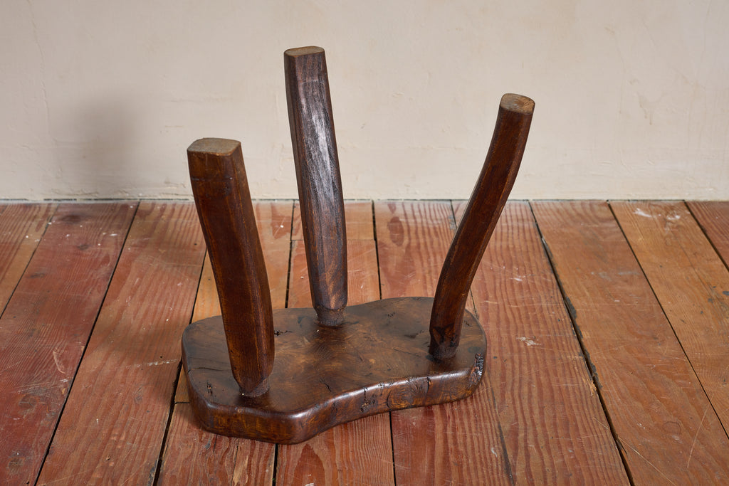 French Carved Oak Stool