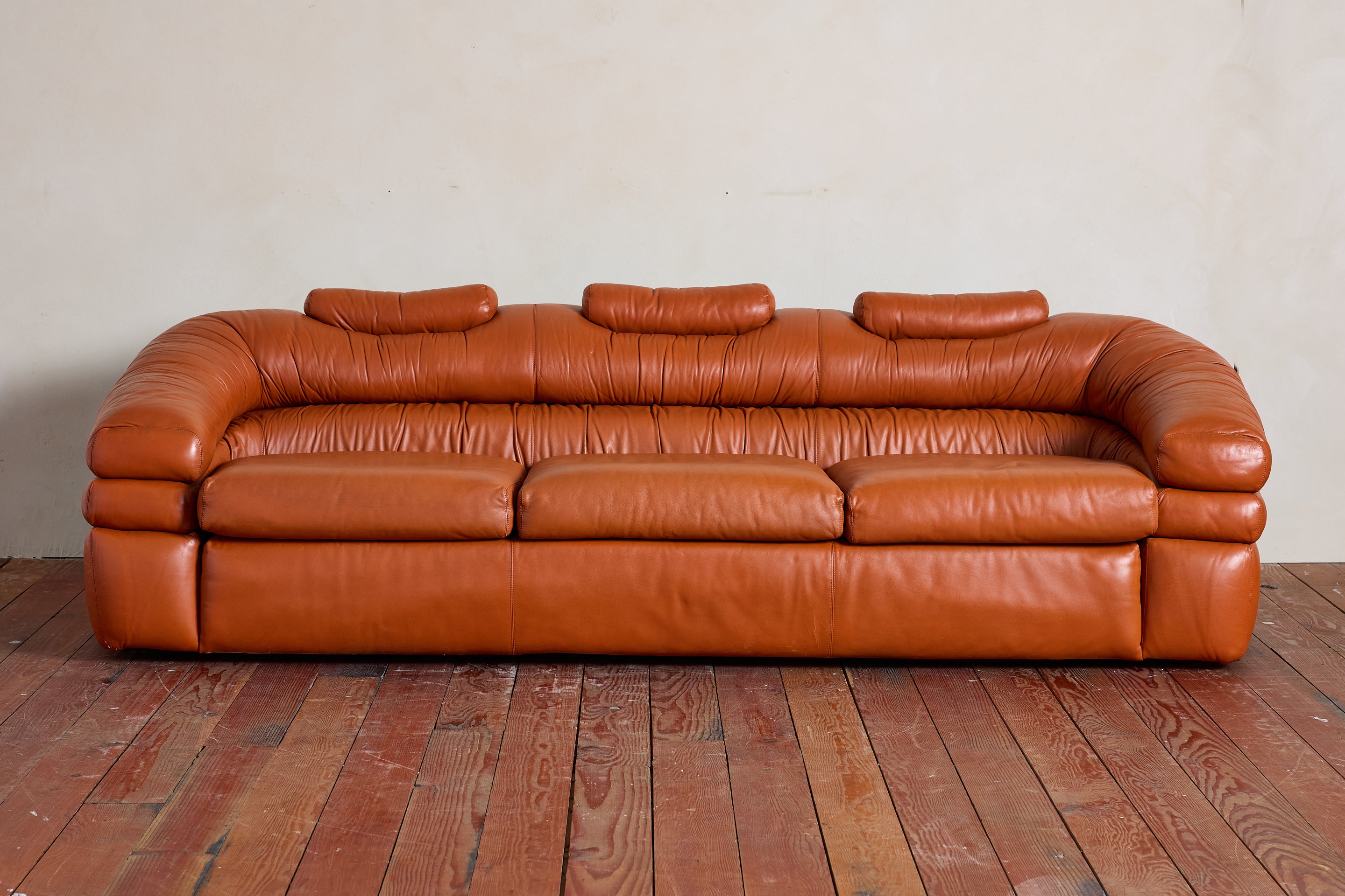Leather Sofa by De Pas, D'urbino, Lomazzi – Orange Furniture Los
