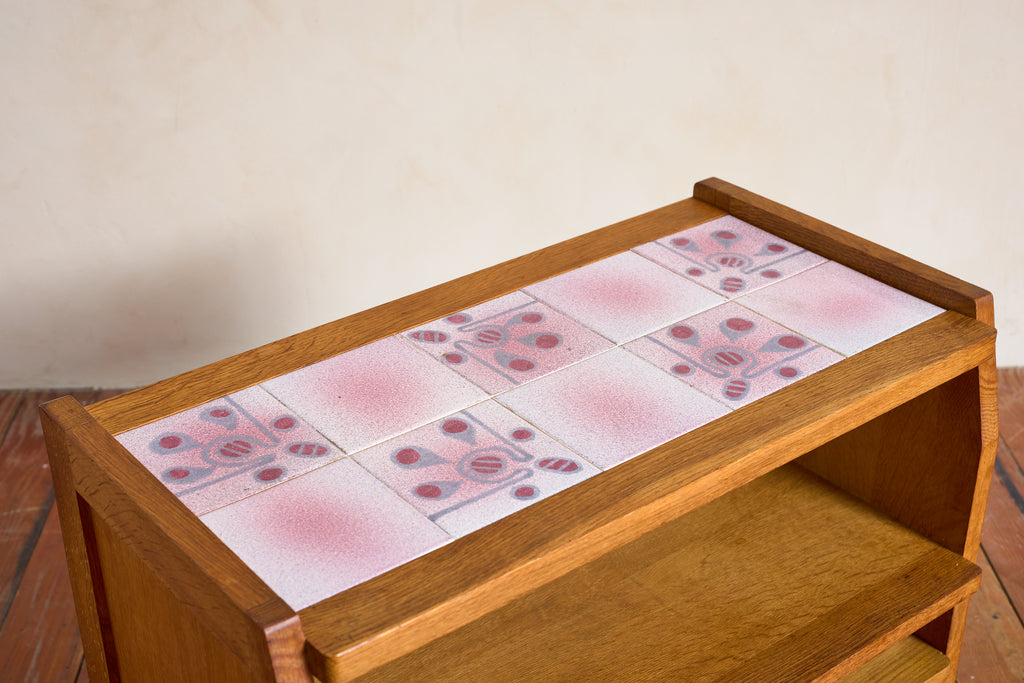 Guillerme et Chambron Bar Cart w/ Pink Ceramic