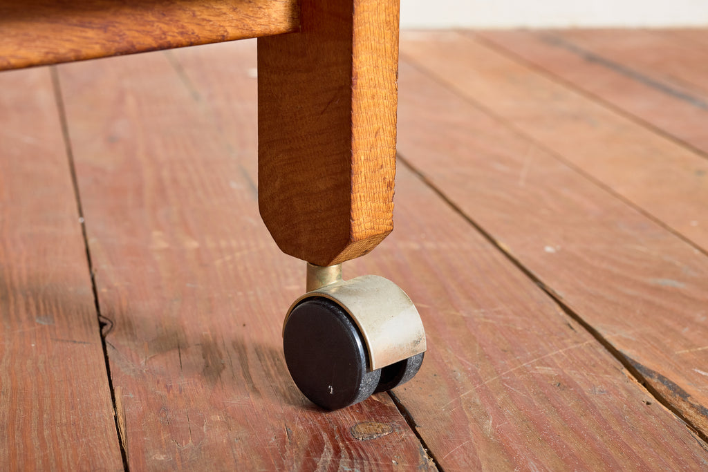 Guillerme et Chambron Bar Cart w/ Pink Ceramic