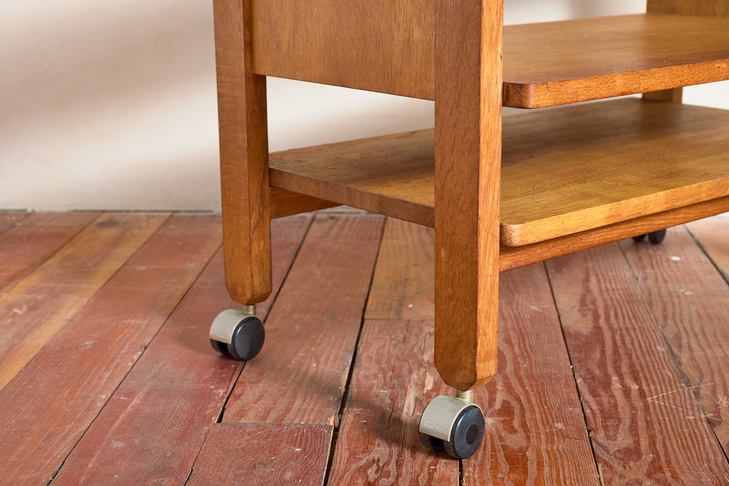 Guillerme et Chambron Bar Cart w/ Pink Ceramic