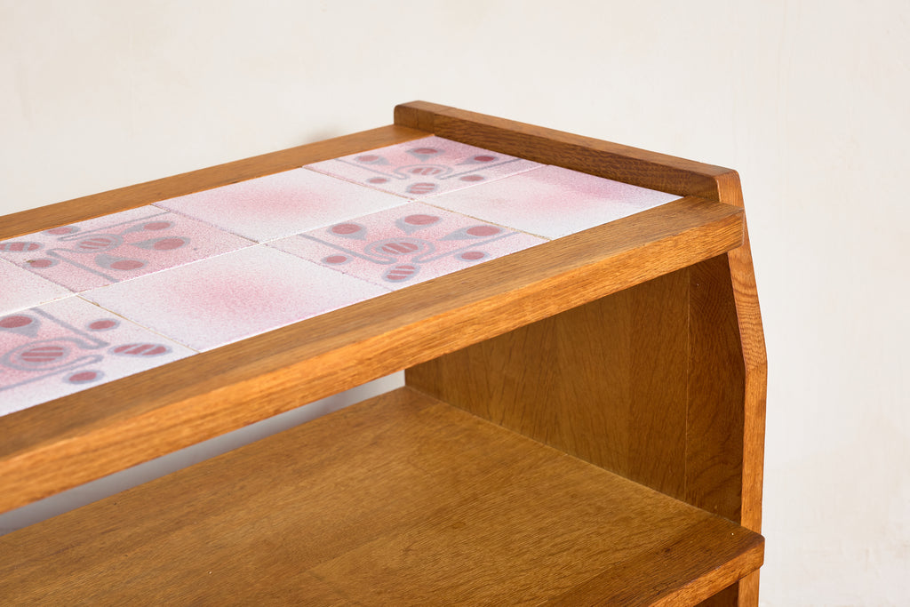 Guillerme et Chambron Bar Cart w/ Pink Ceramic