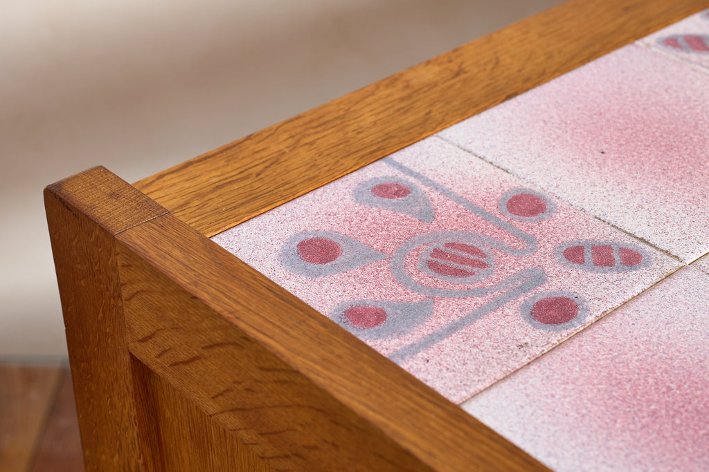 Guillerme et Chambron Bar Cart w/ Pink Ceramic